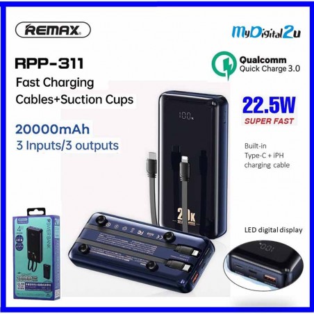 پاوربانک 20000mAh ریمکس مدل RPP-311